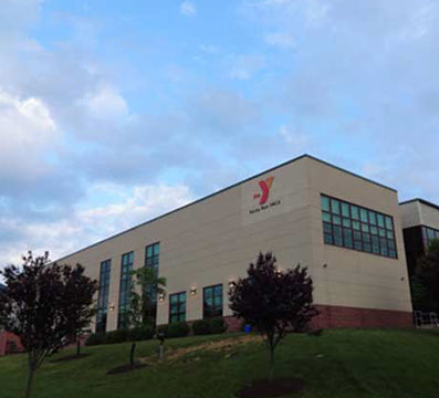 example of brick repair on a main line property