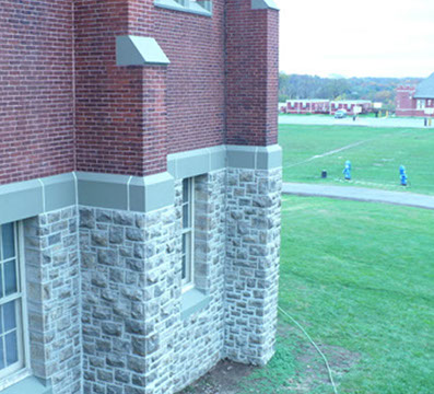 example of a school with brick and stone pointing and repair